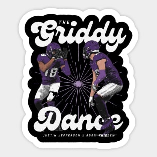 Justin Jefferson & Adam Thielen Minnesota Griddy Dance Sticker